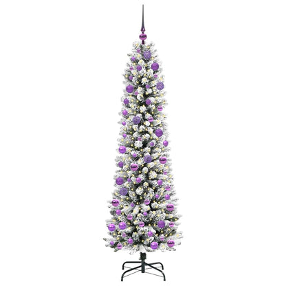 Künstlicher Weihnachtsbaum mit 300 LEDs mit Ständer Weiß 180 cm