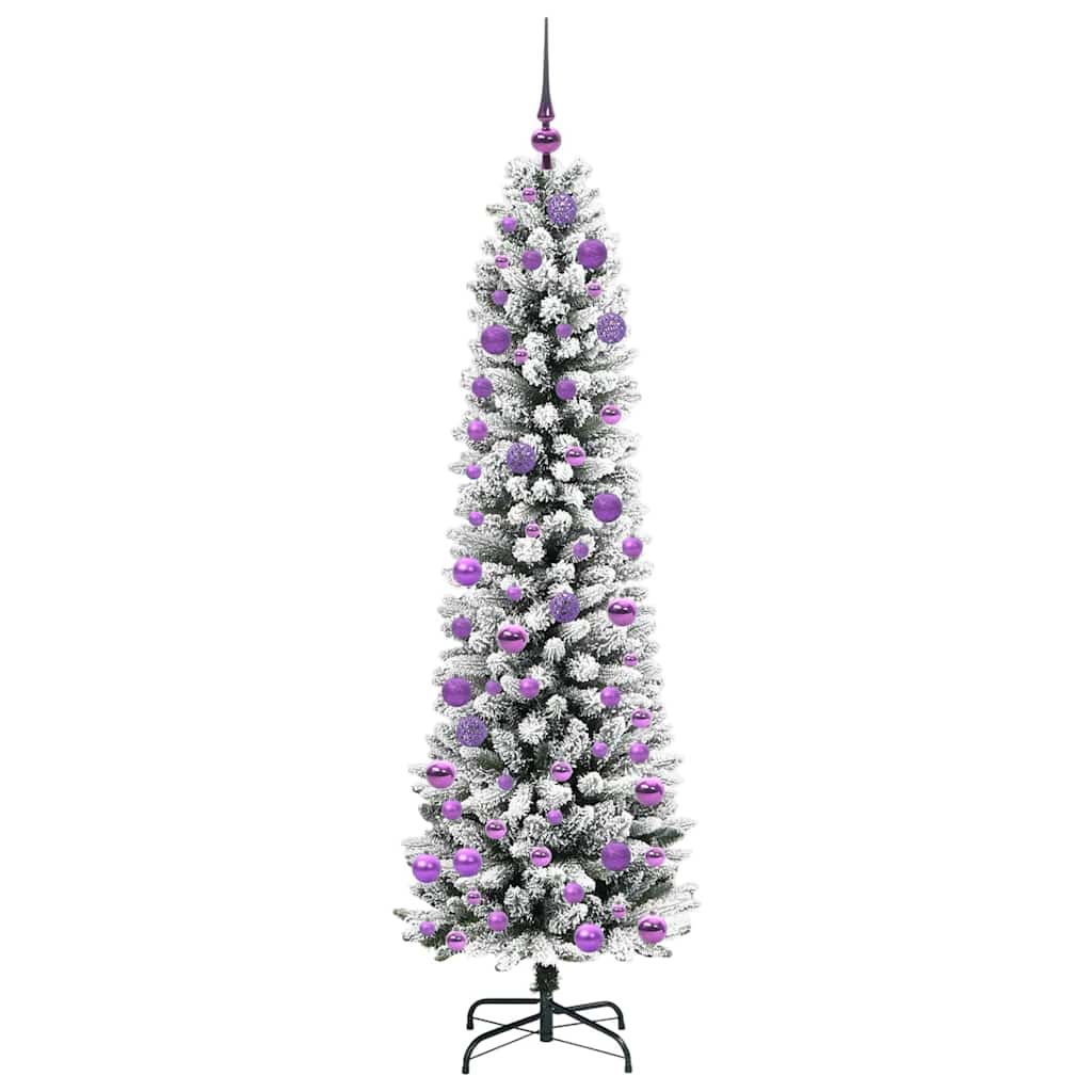 Künstlicher Weihnachtsbaum mit 300 LEDs mit Ständer Weiß 180 cm
