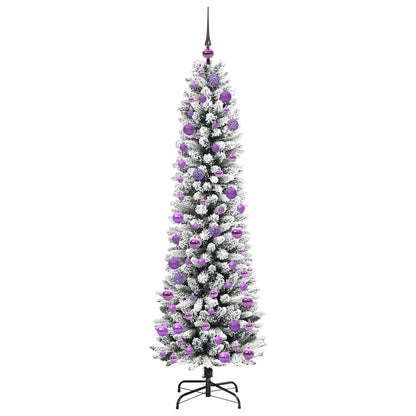 Künstlicher Weihnachtsbaum mit 300 LEDs mit Ständer Weiß 180 cm