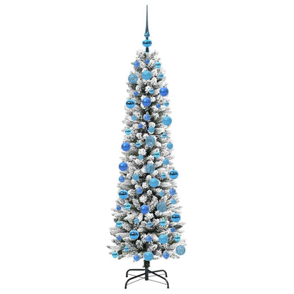 Künstlicher Weihnachtsbaum mit 300 LEDs mit Ständer Weiß 180 cm