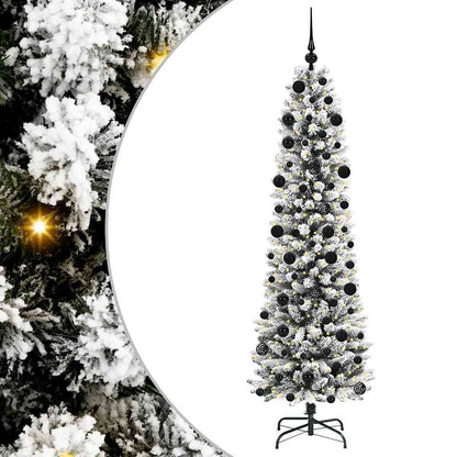 Künstlicher Weihnachtsbaum mit 300 LEDs mit Ständer Weiß 210 cm