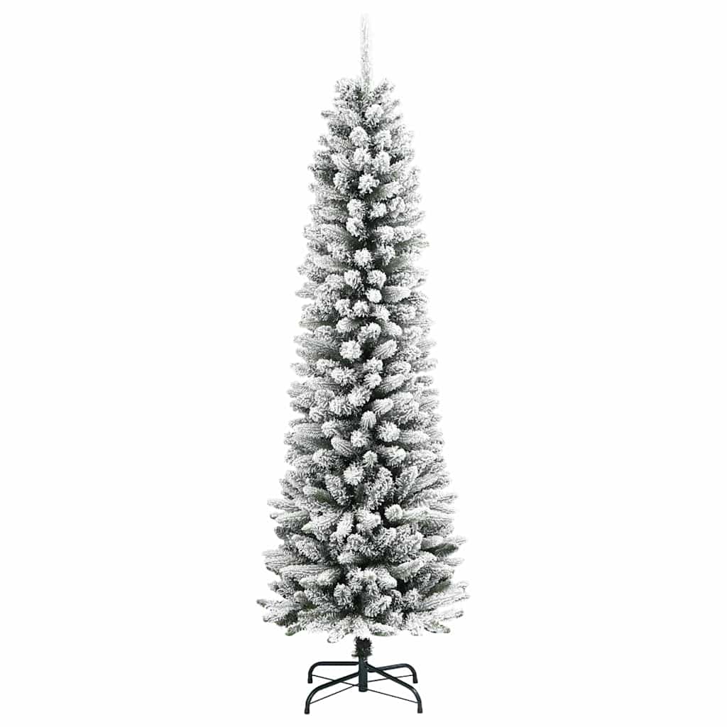 Albero di Natale artificiale con 300 LED, verde e bianco, 210 cm