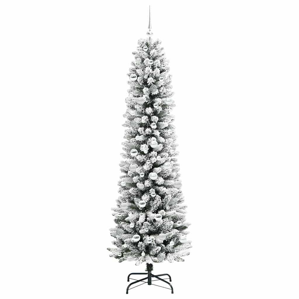 Künstlicher Weihnachtsbaum mit 300 LEDs mit Ständer Weiß 210 cm