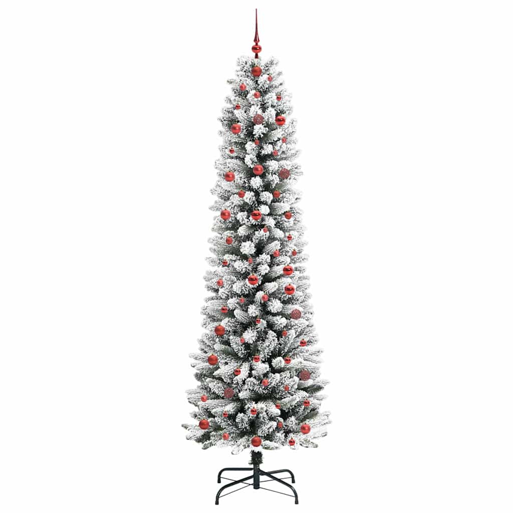 Künstlicher Weihnachtsbaum mit 300 LEDs mit Ständer Weiß 240 cm