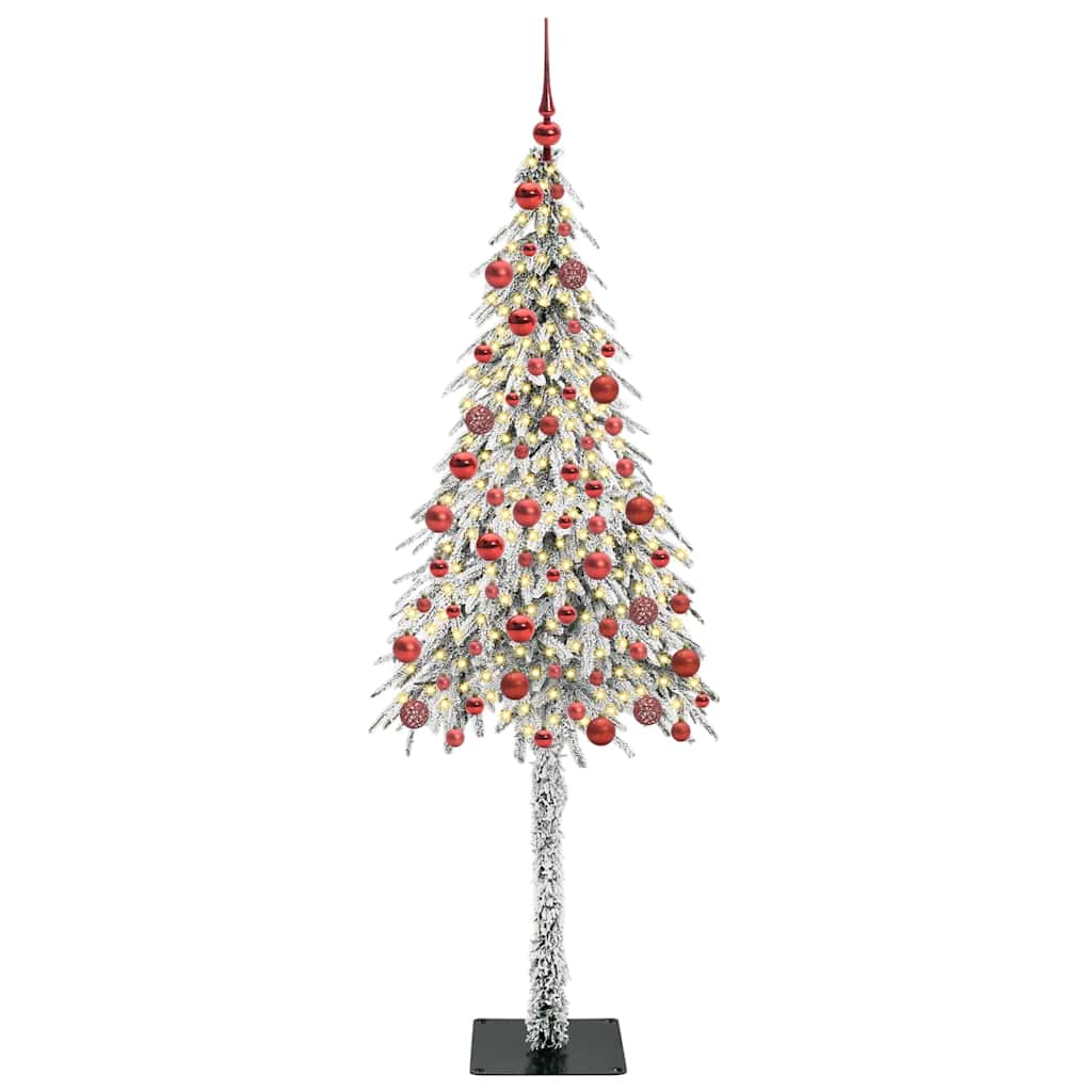 Albero di Natale con 300 LED, bianco, 180 cm, PE e acciaio