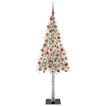 Albero di Natale con 300 LED, bianco, 180 cm, PE e acciaio