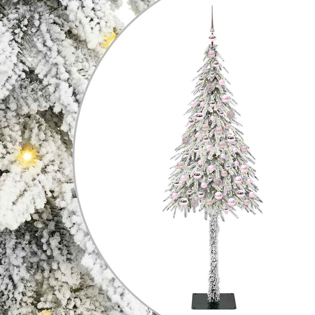 Weihnachtsbaum mit 300 LEDs Weiß 180 cm PE und Stahl