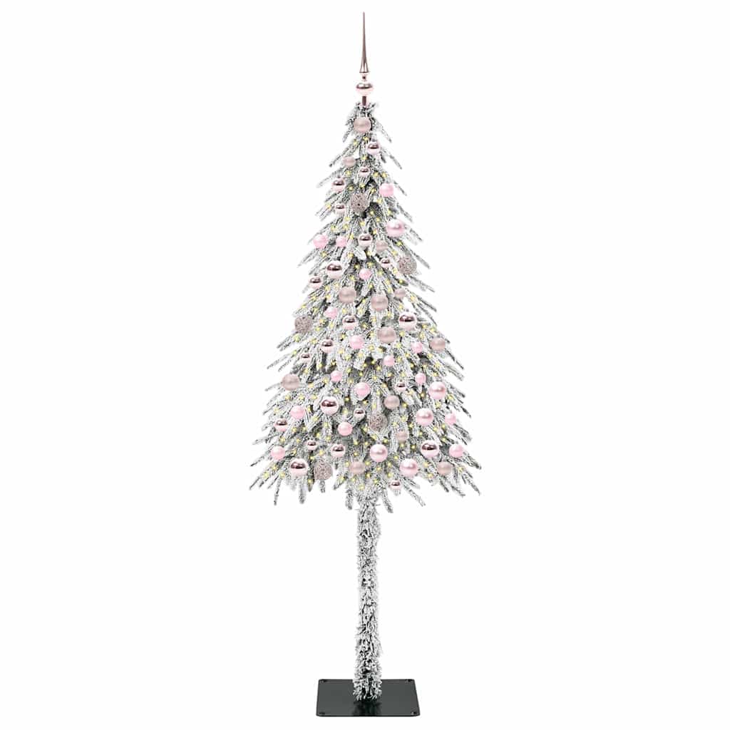Weihnachtsbaum mit 300 LEDs Weiß 180 cm PE und Stahl