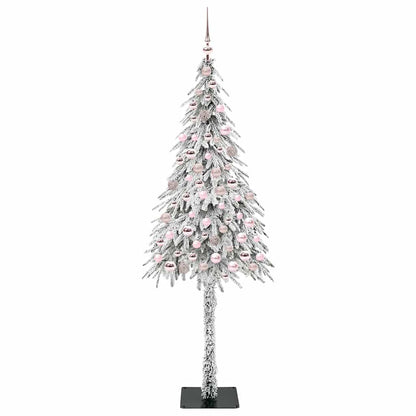 Weihnachtsbaum mit 300 LEDs Weiß 180 cm PE und Stahl