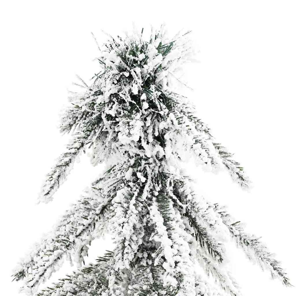 Albero di Natale con 300 LED, bianco, 180 cm, PE e acciaio