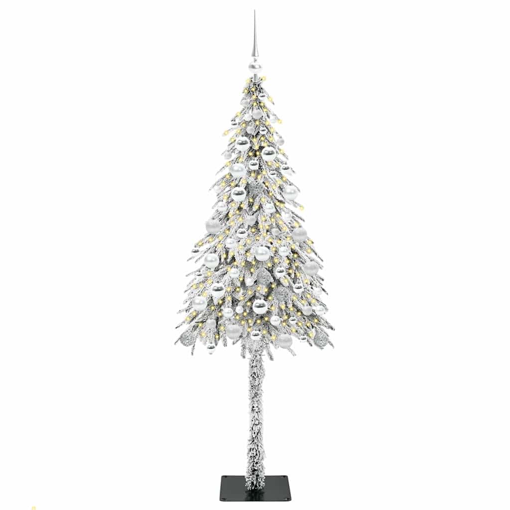 Albero di Natale con 300 LED, bianco, 180 cm, PE e acciaio
