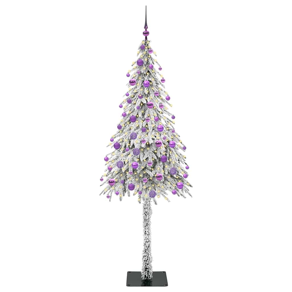 Weihnachtsbaum mit 300 LEDs Weiß 180 cm PE und Stahl