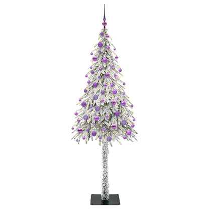 Weihnachtsbaum mit 300 LEDs Weiß 180 cm PE und Stahl