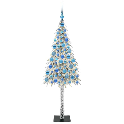Albero di Natale con 300 LED, bianco, 180 cm, PE e acciaio