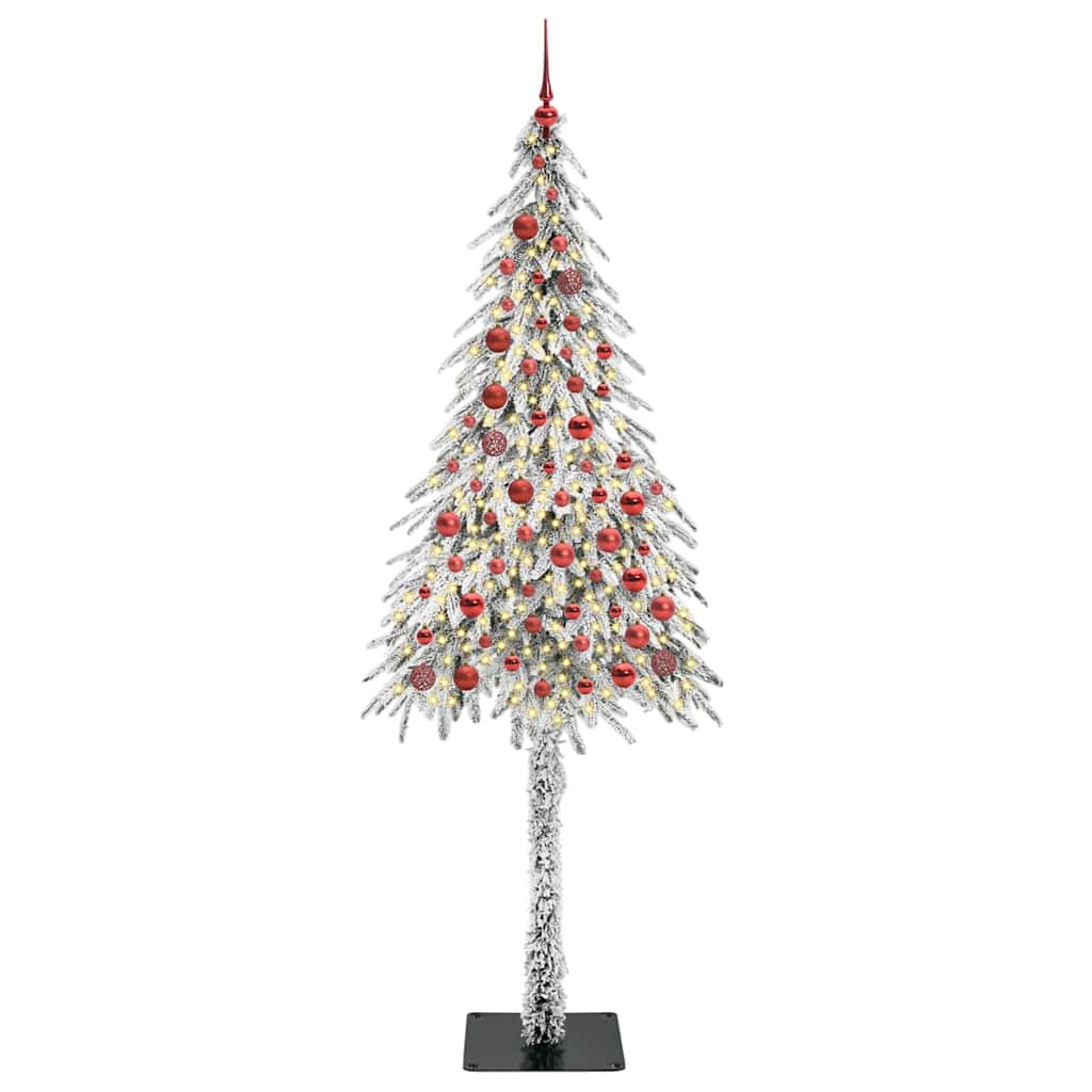 Albero di Natale con 300 LED, bianco, 210 cm, PE e acciaio