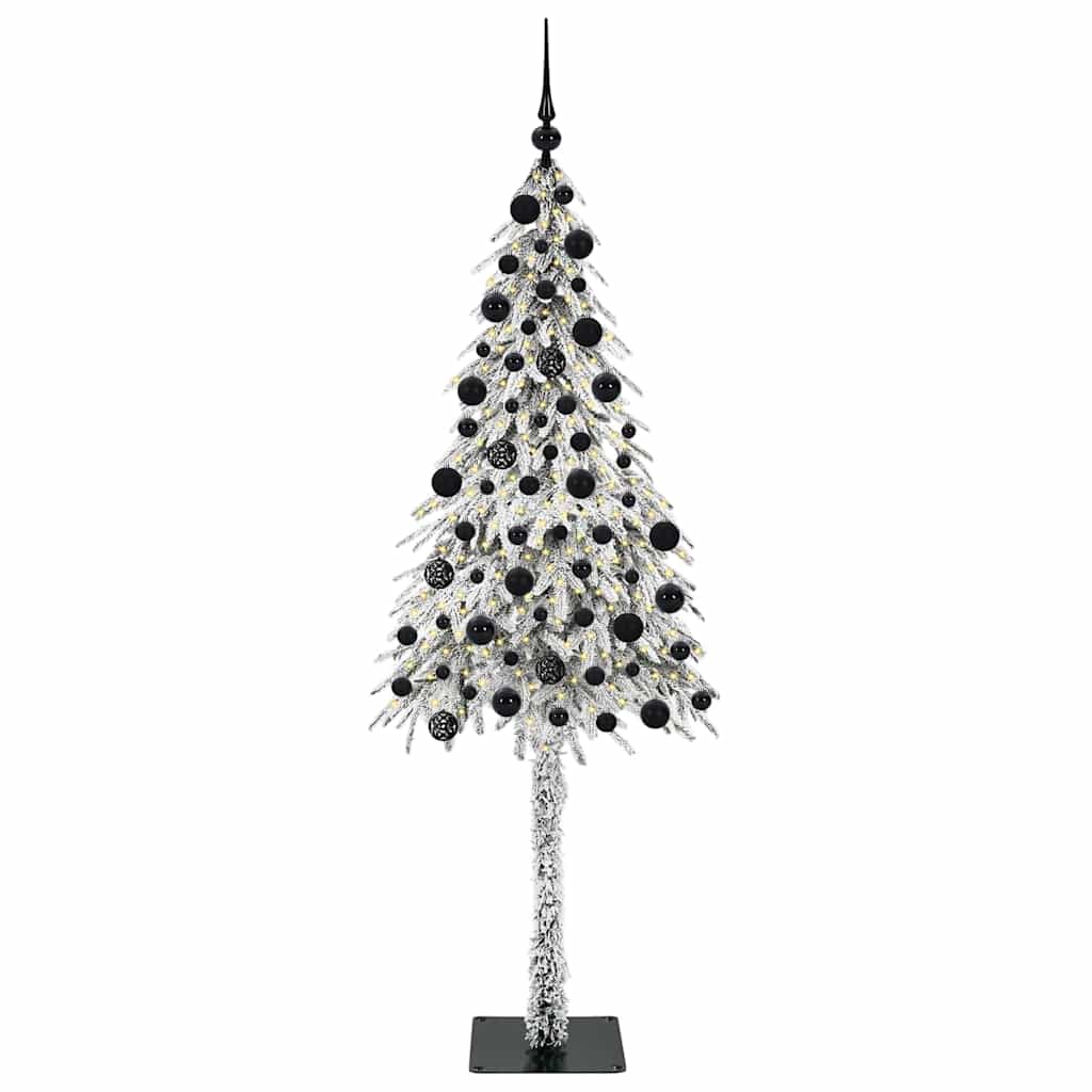 Albero di Natale con 300 LED, bianco, 210 cm, PE e acciaio