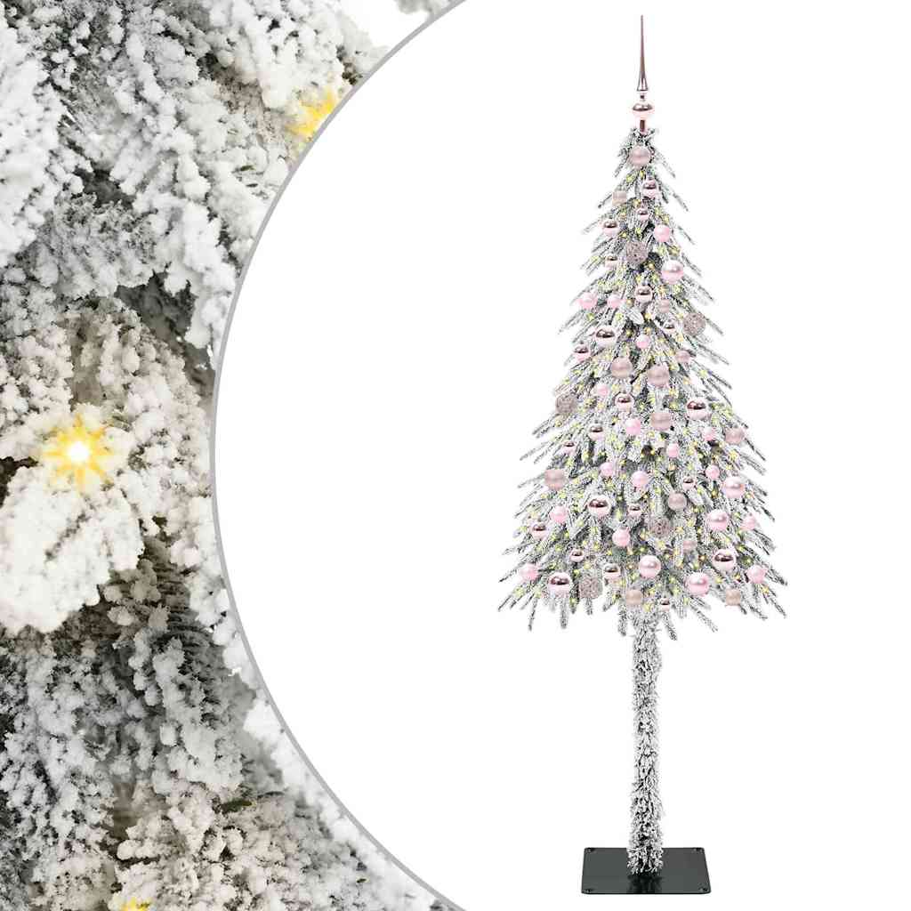 Albero di Natale con 300 LED, bianco, 210 cm, PE e acciaio