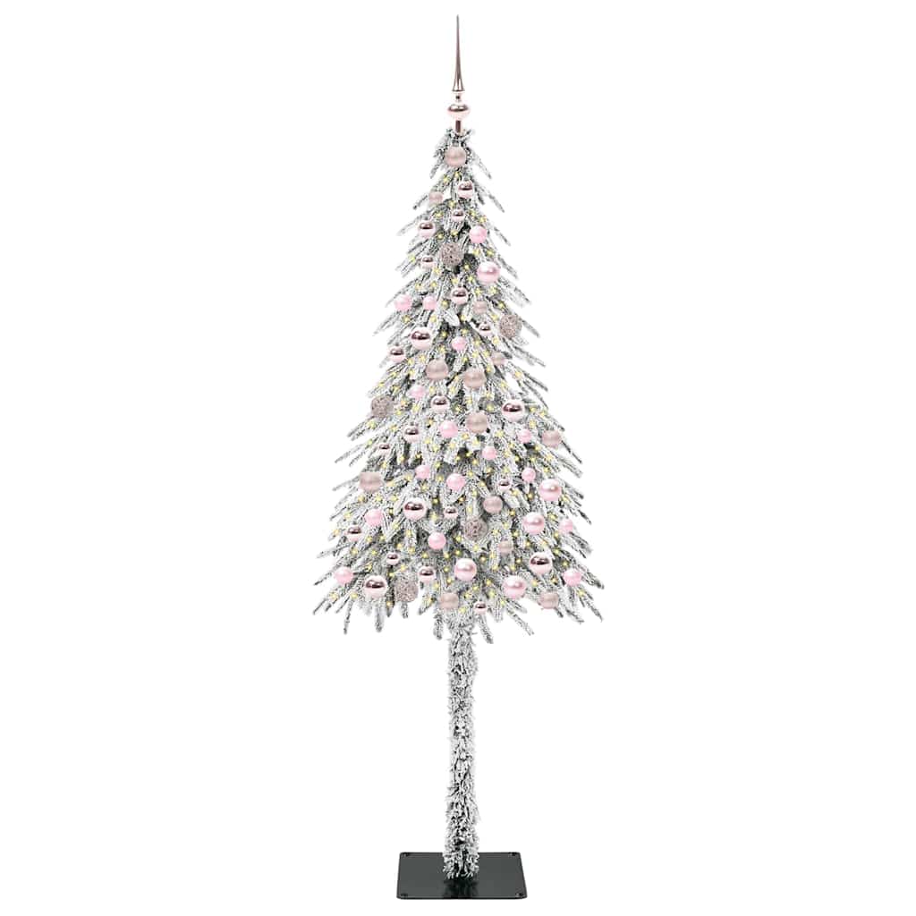 Albero di Natale con 300 LED, bianco, 210 cm, PE e acciaio