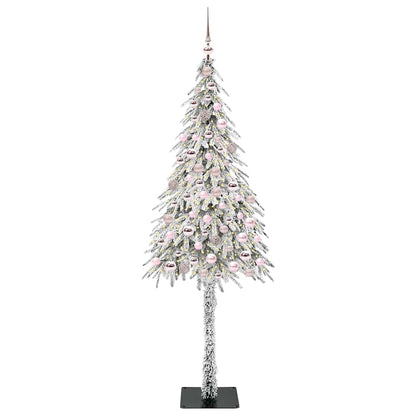 Albero di Natale con 300 LED, bianco, 210 cm, PE e acciaio