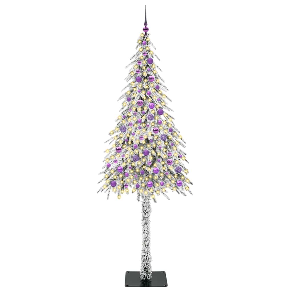 Albero di Natale con 300 LED, bianco, 210 cm, PE e acciaio