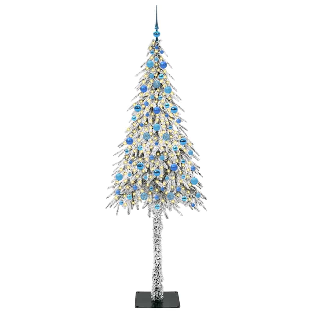 Albero di Natale con 300 LED, bianco, 210 cm, PE e acciaio