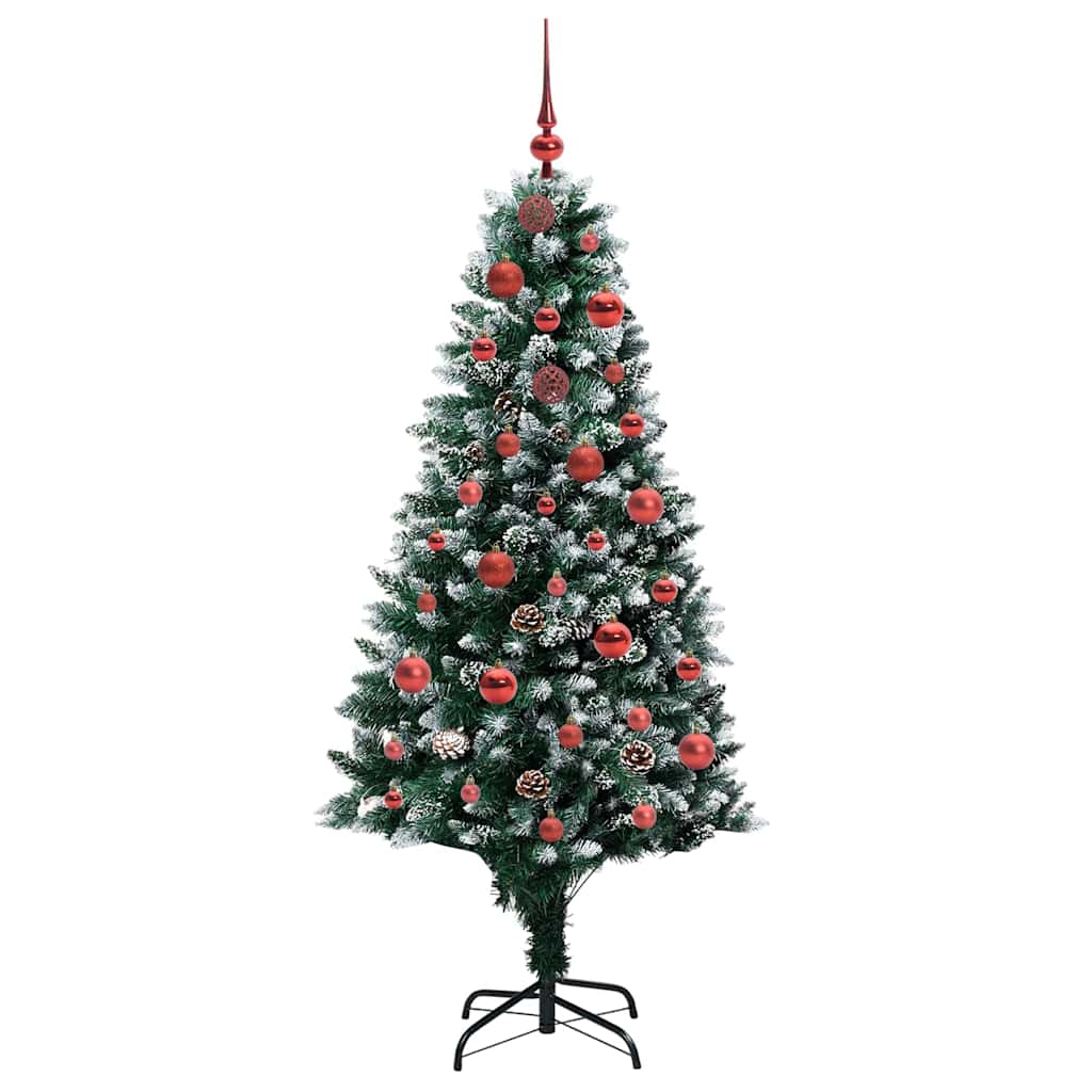 Künstlicher Weihnachtsbaum mit 150 LEDs mit Ständer Grün 150 cm