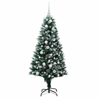 Künstlicher Weihnachtsbaum mit 150 LEDs mit Ständer Grün 150 cm