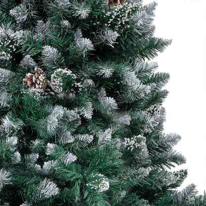 Künstlicher Weihnachtsbaum mit 150 LEDs mit Ständer Grün 150 cm