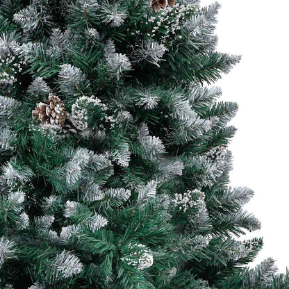 Albero di Natale artificiale con 150 LED con supporto verde 150 cm