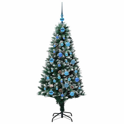 Künstlicher Weihnachtsbaum mit 150 LEDs mit Ständer Grün 150 cm