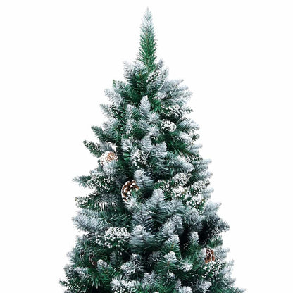 Künstlicher Weihnachtsbaum mit 300 LEDs mit Ständer Grün 210 cm