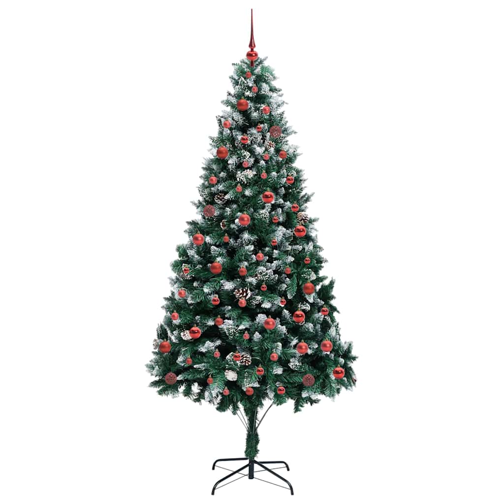 Künstlicher Weihnachtsbaum mit 300 LEDs mit Ständer Grün 210 cm