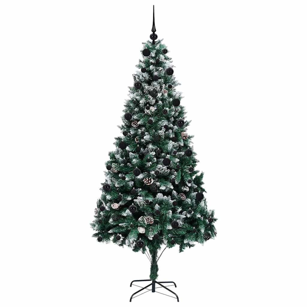 Künstlicher Weihnachtsbaum mit 300 LEDs mit Ständer Grün 210 cm