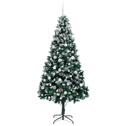 Künstlicher Weihnachtsbaum mit 300 LEDs mit Ständer Grün 210 cm