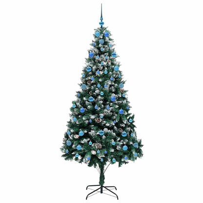 Künstlicher Weihnachtsbaum mit 300 LEDs mit Ständer Grün 210 cm