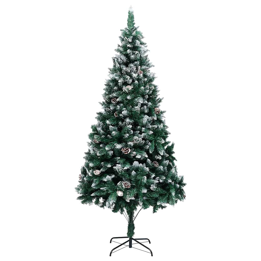 Künstlicher Weihnachtsbaum mit 300 LEDs mit Ständer Grün 210 cm