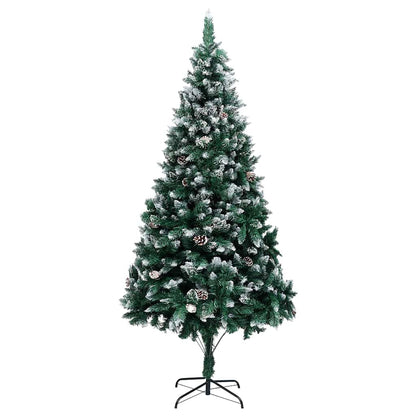 Künstlicher Weihnachtsbaum mit 300 LEDs mit Ständer Grün 240 cm