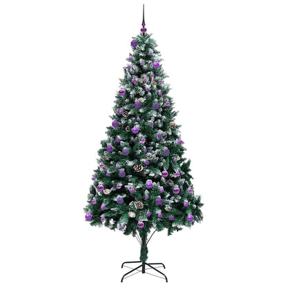 Künstlicher Weihnachtsbaum mit 300 LEDs mit Ständer Grün 240 cm