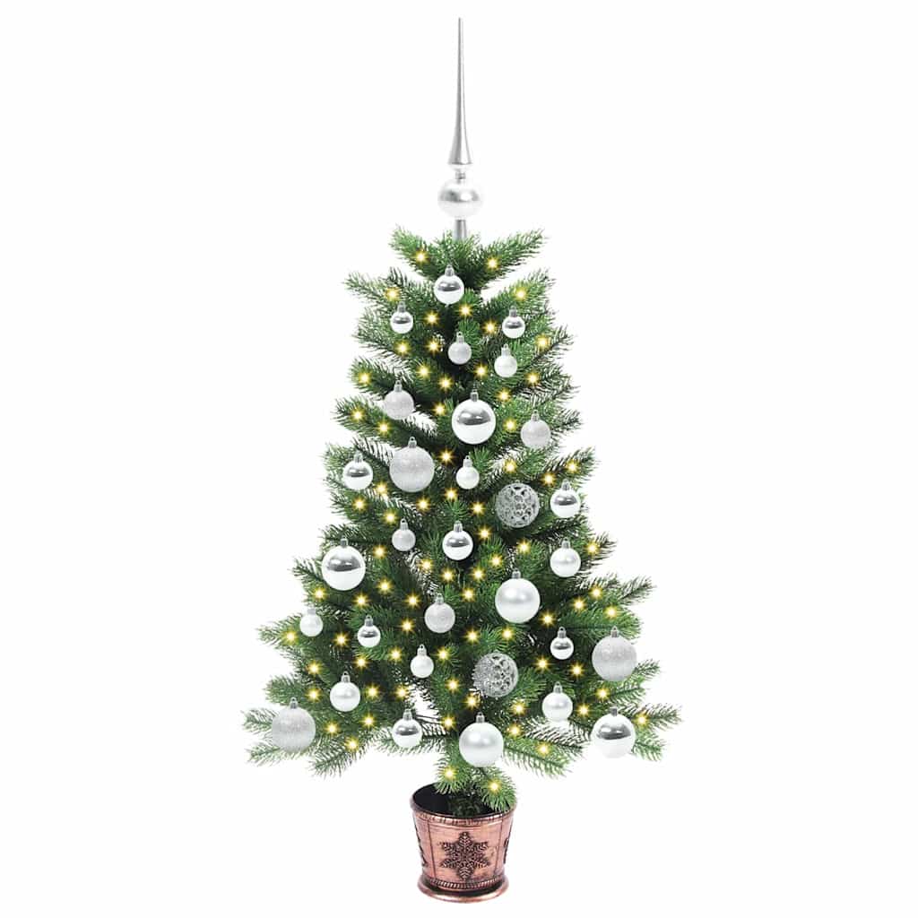 Weihnachtsbaum mit 150 LEDs mit Ständer Grün 90 cm PE