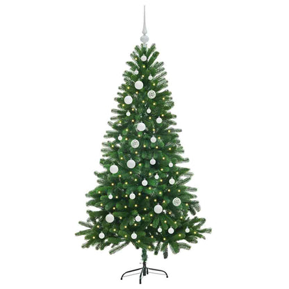 Weihnachtsbaum mit 150 LEDs mit Ständer Grün 150 cm PE