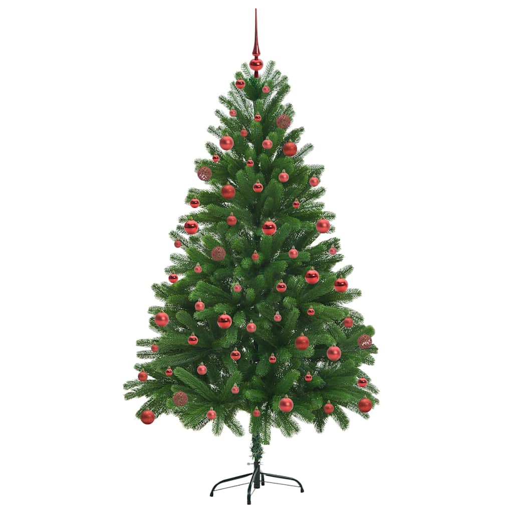Albero di Natale con 300 LED e supporto, verde, 180 cm, PE