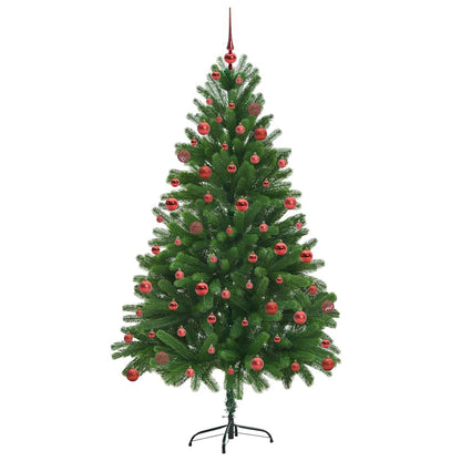 Albero di Natale con 300 LED e supporto, verde, 180 cm, PE