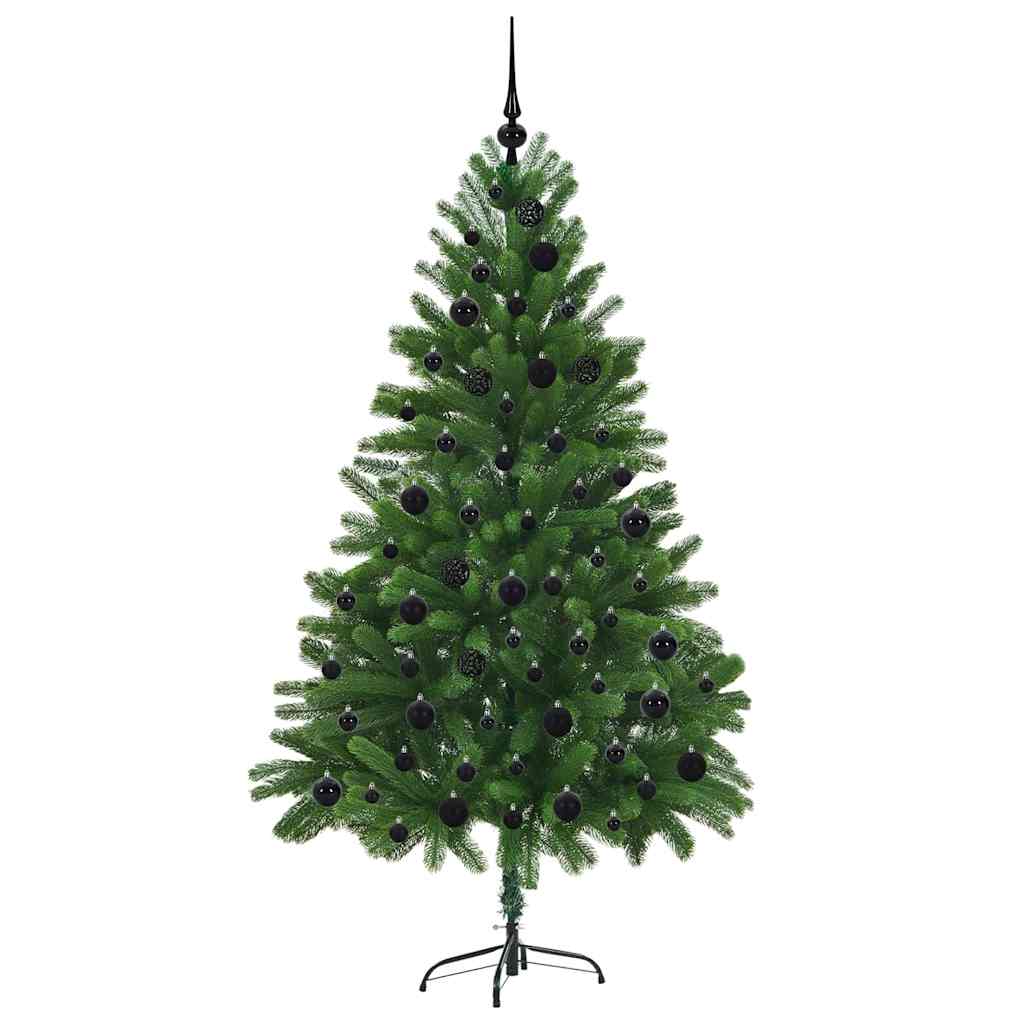 Albero di Natale con 300 LED e supporto, verde, 180 cm, PE