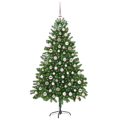 Weihnachtsbaum mit 300 LEDs mit Ständer Grün 180 cm PE