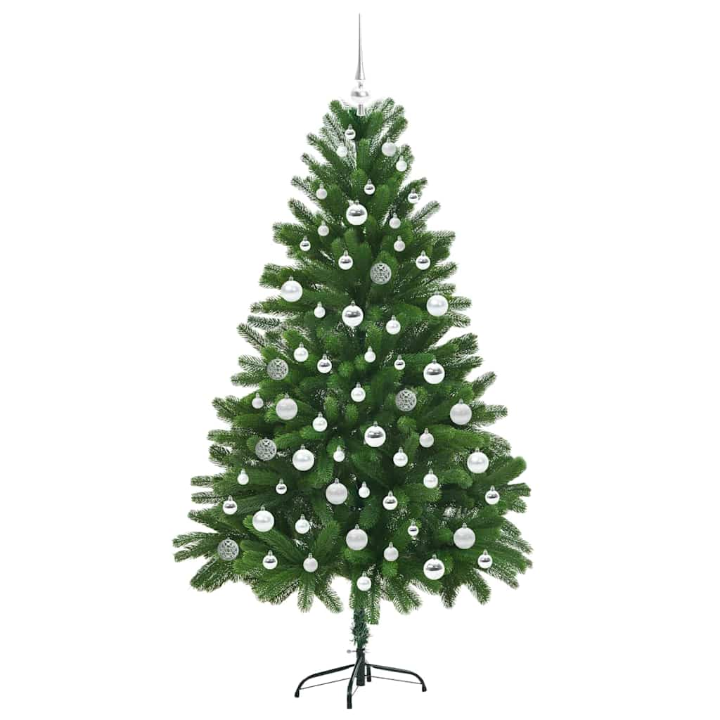 Albero di Natale con 300 LED e supporto, verde, 180 cm, PE