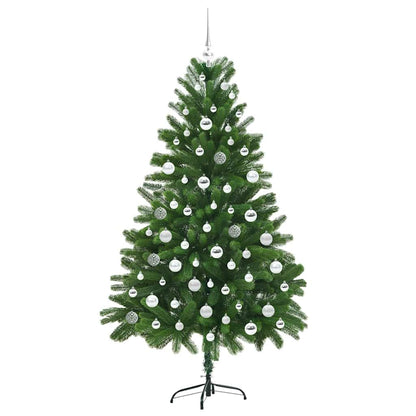 Albero di Natale con 300 LED e supporto, verde, 180 cm, PE