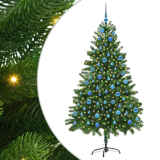 Weihnachtsbaum mit 300 LEDs mit Ständer Grün 180 cm PE