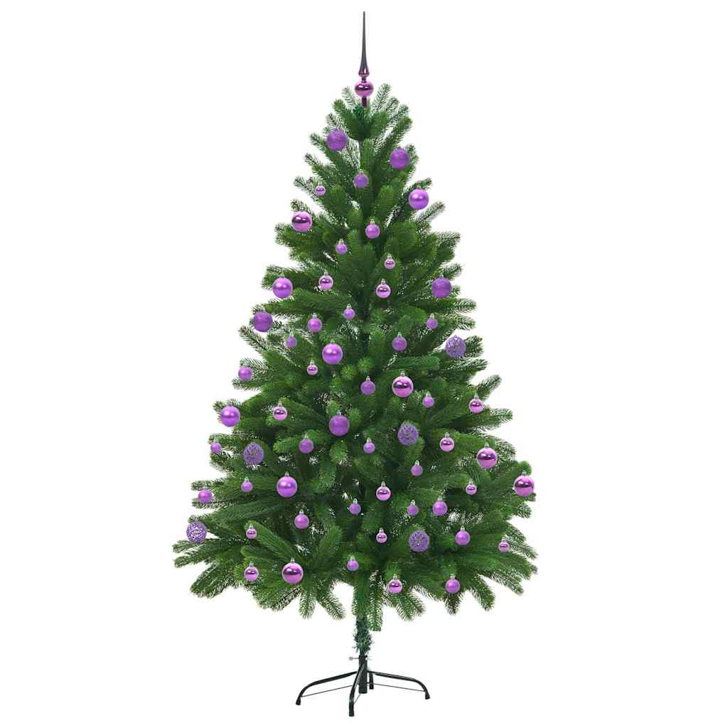 Albero di Natale con 300 LED e supporto, verde, 210 cm, PE