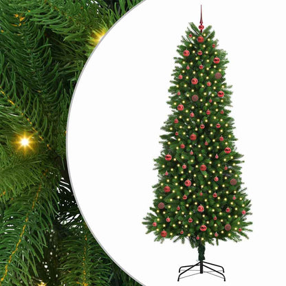 Weihnachtsbaum mit 300 LEDs mit Ständer Grün 240 cm PE