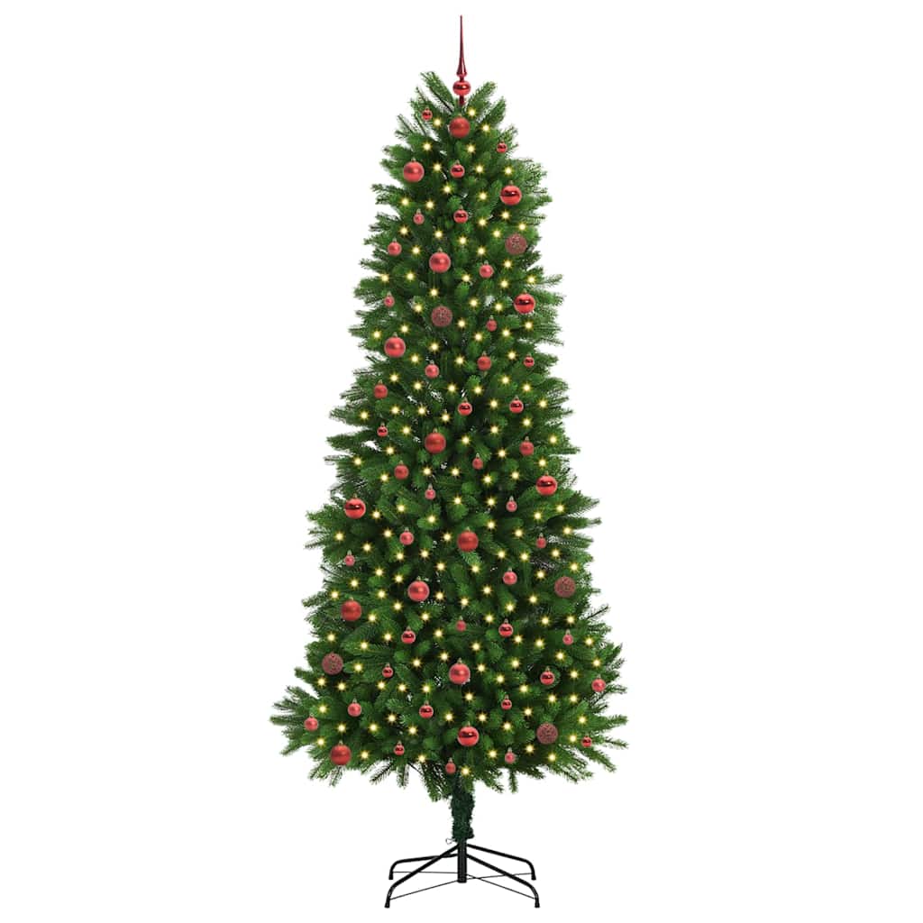 Weihnachtsbaum mit 300 LEDs mit Ständer Grün 240 cm PE